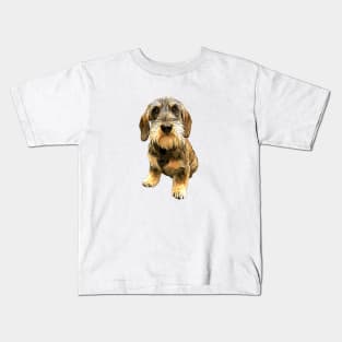 Dachshund Wire Haired Beauty! Kids T-Shirt